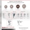 Service Caster 4 Inch High Temp Glass Filled Nylon 3/8 Inch Threaded Stem Caster with Brake SCC SCC-TS20S414-GFNSHT-TLB-381615 - alternate 3